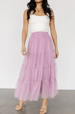 Baltic Born midi dresses|BOTTOMS|Galena Tulle Skirt | Dusty Orchid