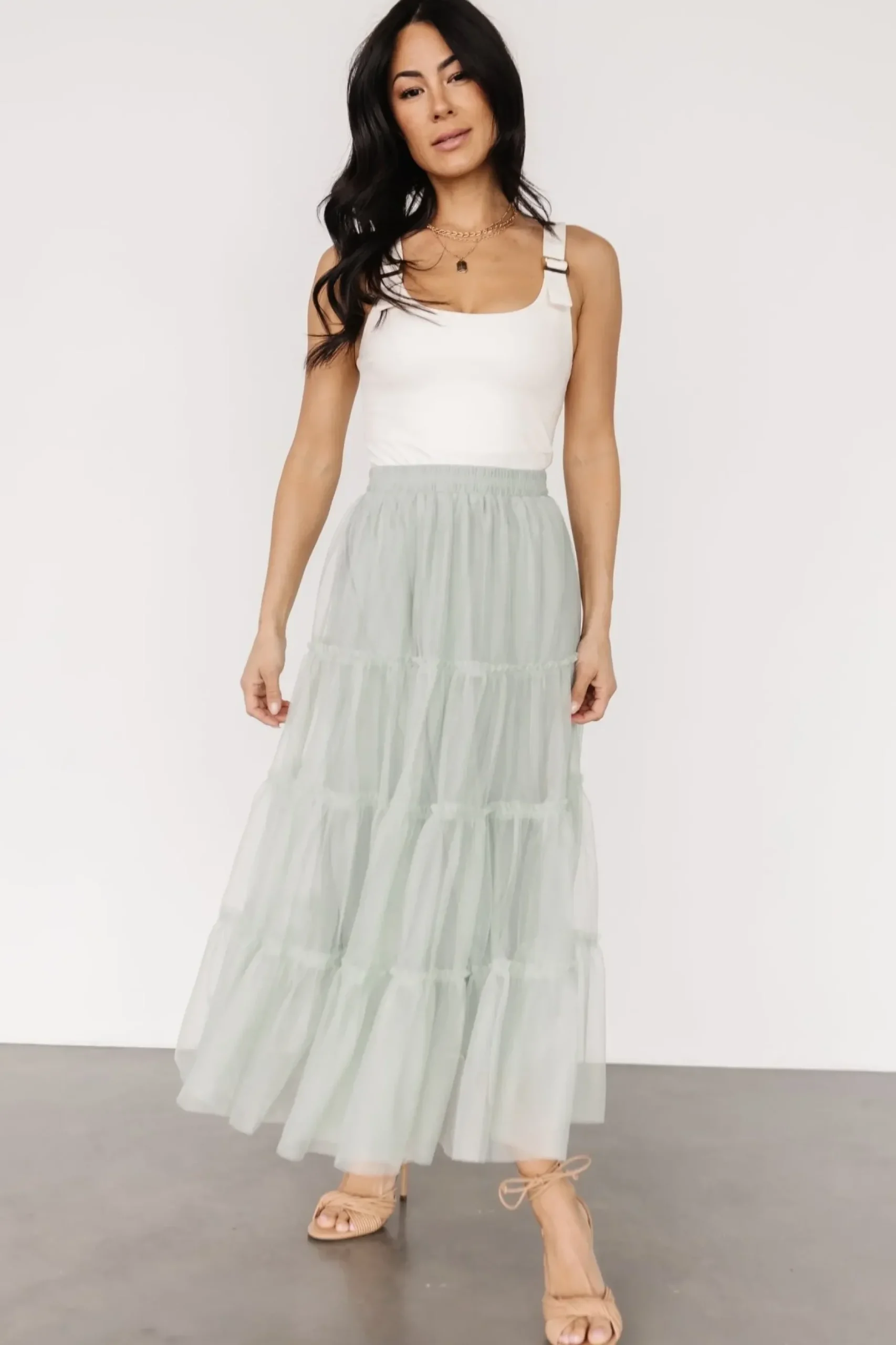 Baltic Born midi dresses|BOTTOMS|Galena Tulle Skirt | Dusty Orchid