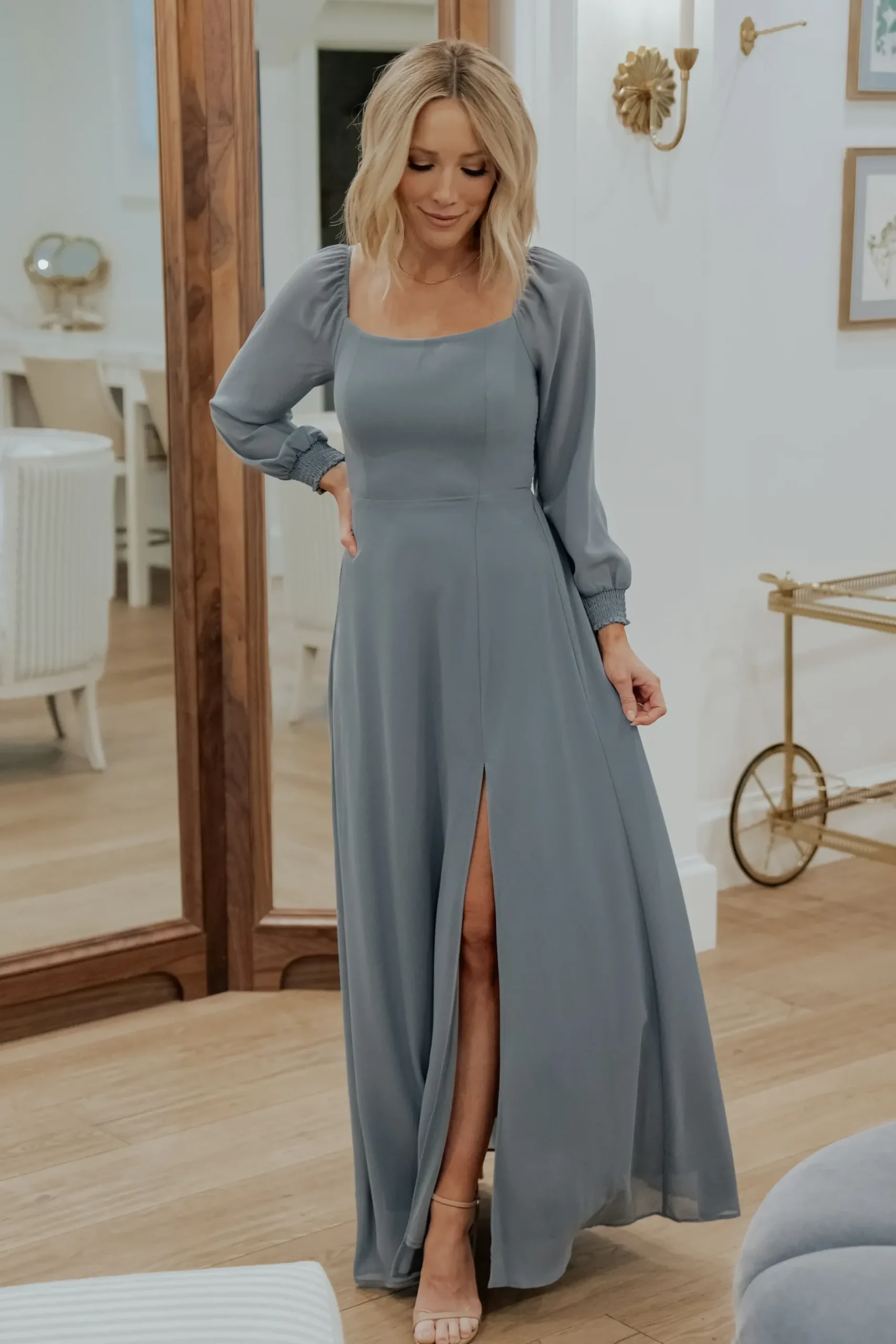 Baltic Born maxi dresses|WEDDING SUITE|Giselle Maxi Dress | Dusty Blue