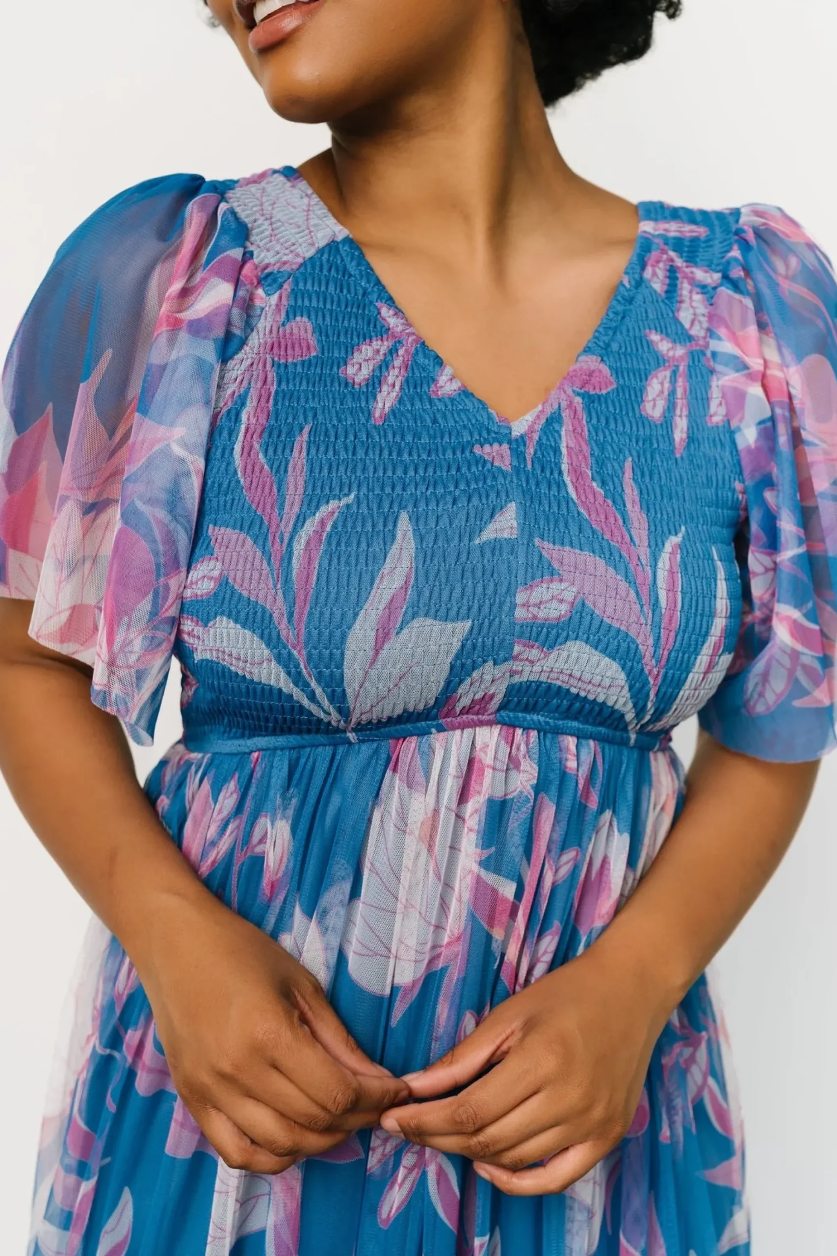 Baltic Born tulle styles|Gracie Tulle Dress | Blue + Pink Floral