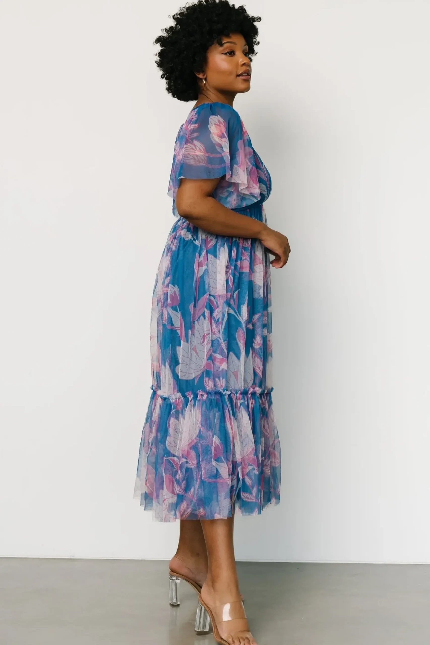 Baltic Born tulle styles|Gracie Tulle Dress | Blue + Pink Floral