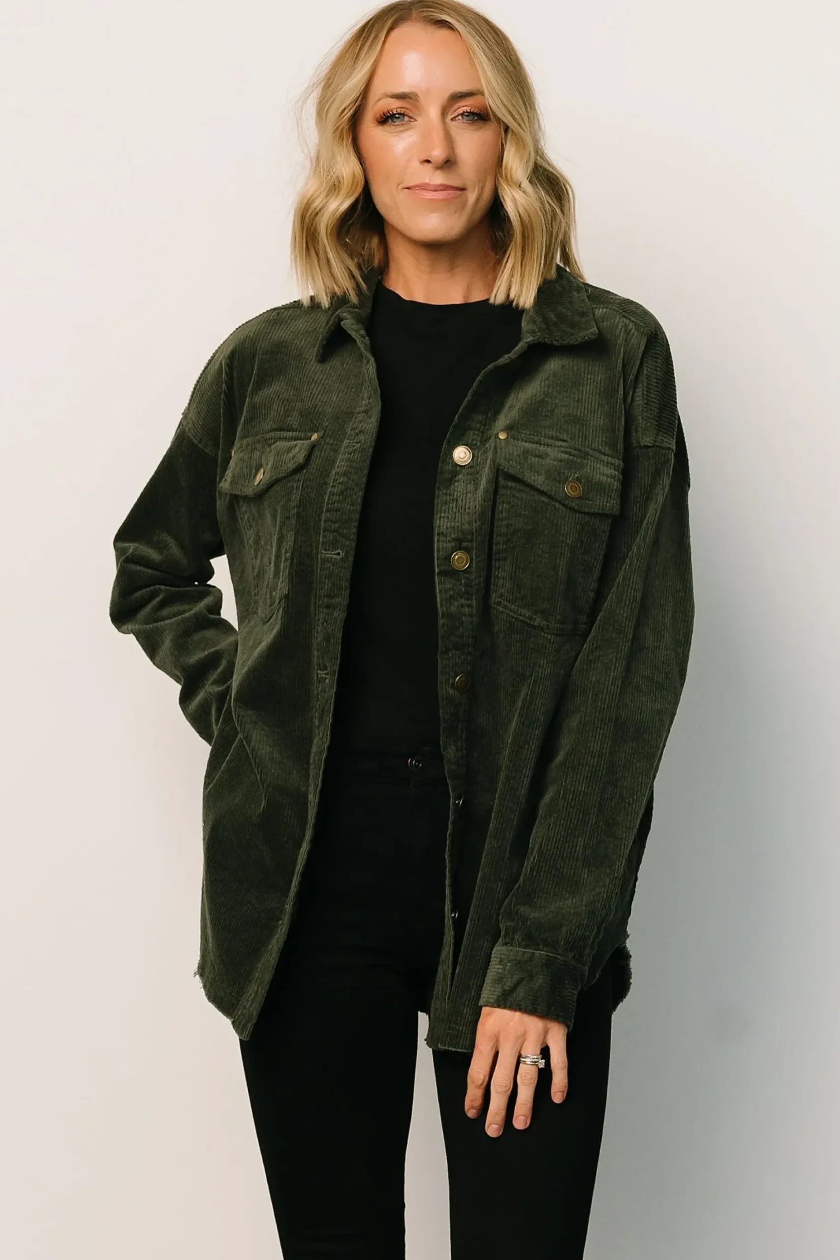 Baltic Born outerwear|WINTER ESSENTIALS|Greeley Corduroy Jacket | Deep Green
