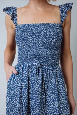 Baltic Born JUMPSUITS + ROMPERS|Hadley Smocked Jumpsuit | Navy