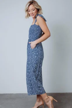 Baltic Born JUMPSUITS + ROMPERS|Hadley Smocked Jumpsuit | Navy