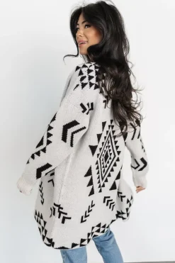 Baltic Born sweaters|cardigans|Hays Oversized Cardigan | Ivory + Black