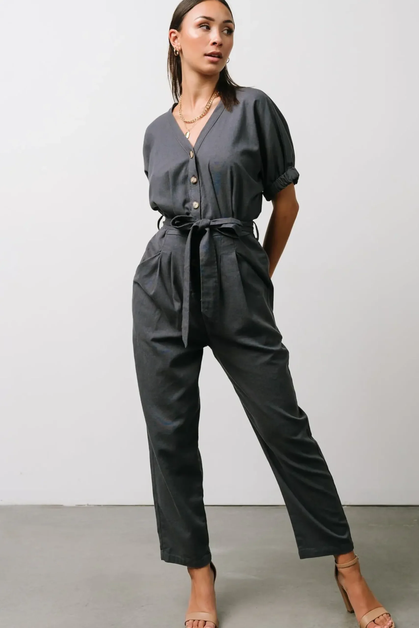 Baltic Born SALE|Heidi Jumpsuit | Dark Slate