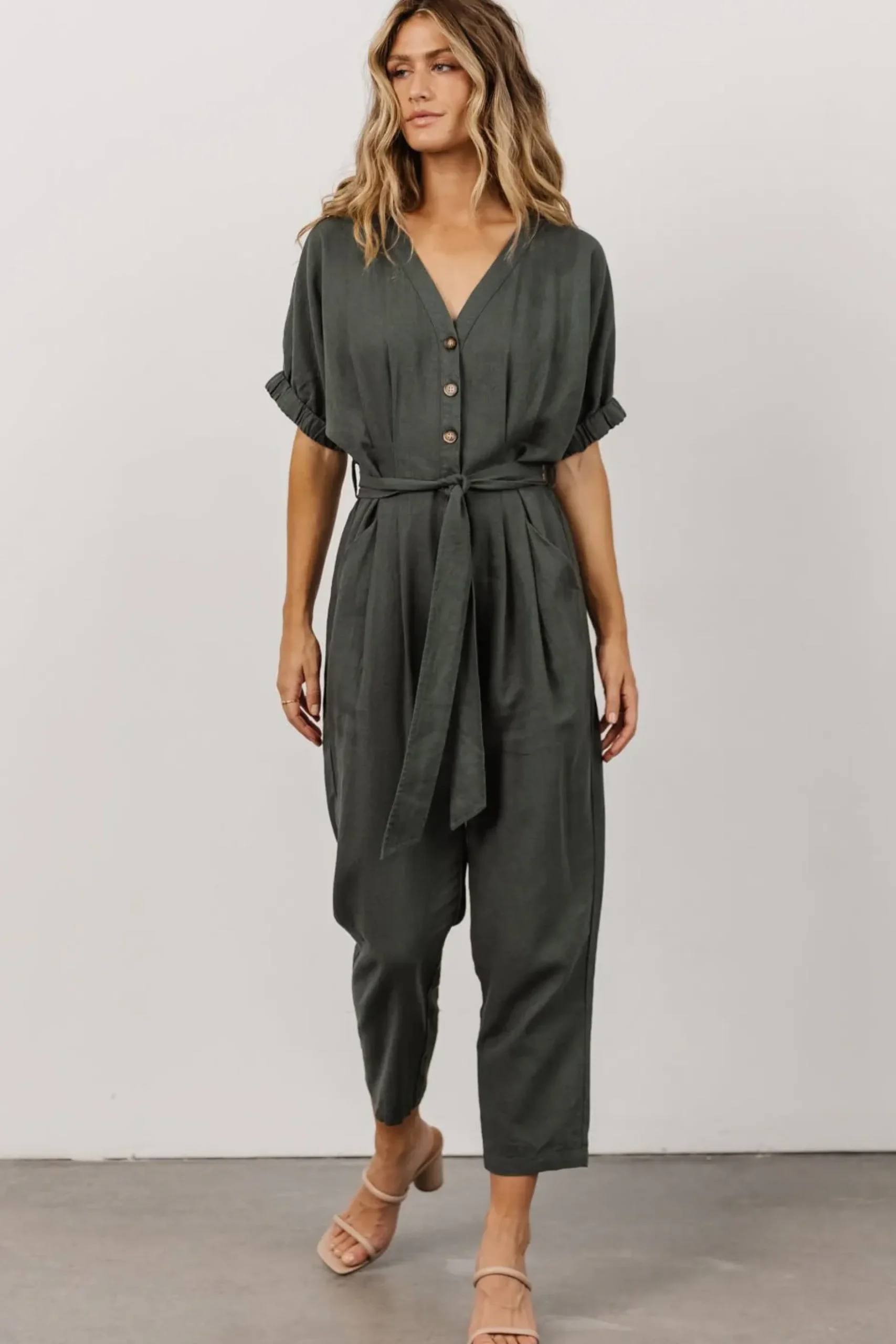 Baltic Born SALE|Heidi Jumpsuit | Dusty Green