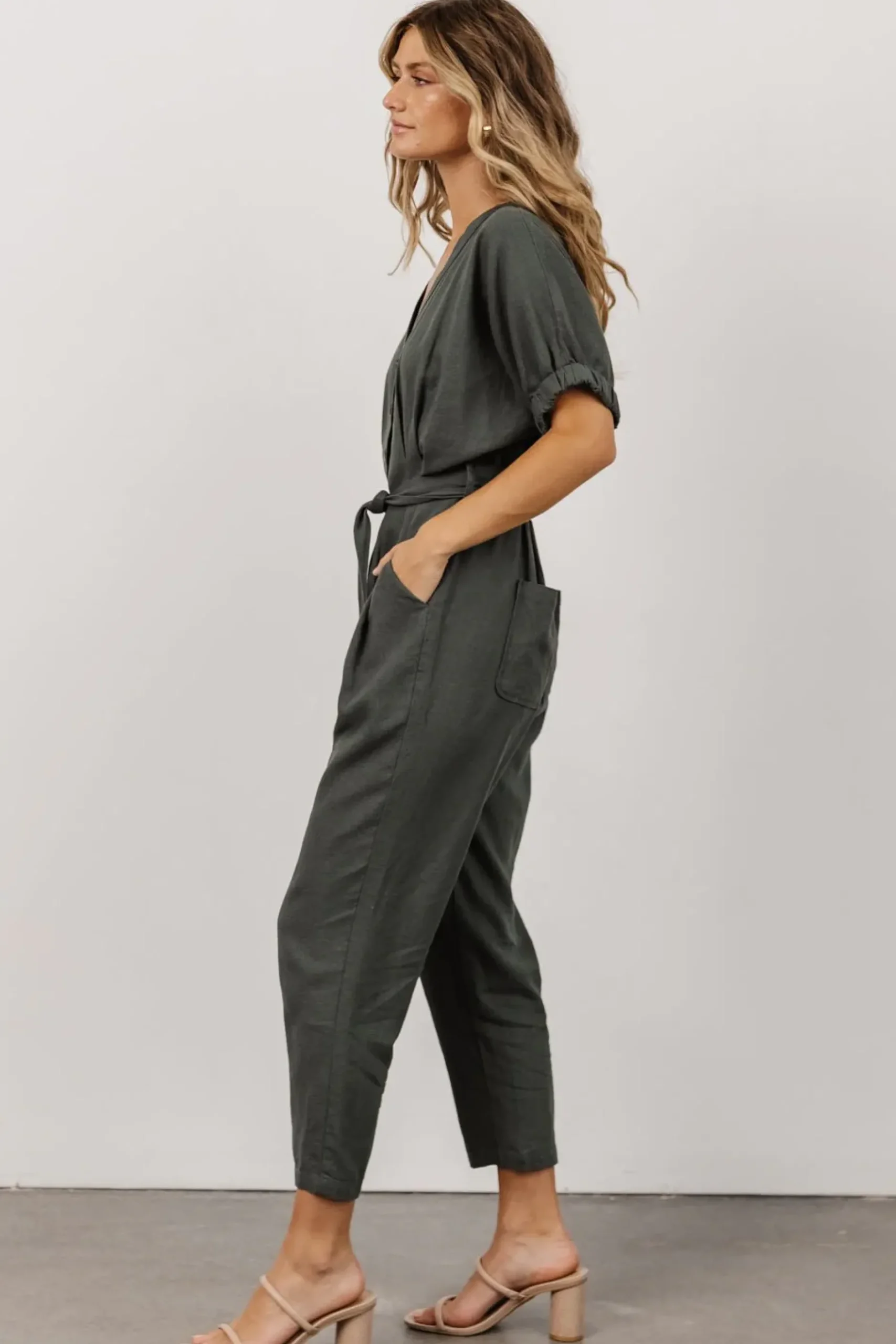 Baltic Born SALE|Heidi Jumpsuit | Dusty Green