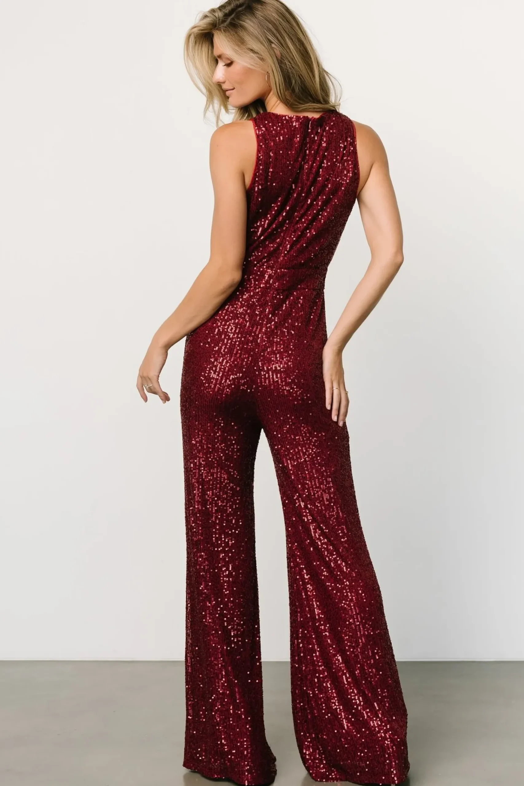 Baltic Born JUMPSUITS + ROMPERS|Hillary Sequin Jumpsuit | Wine