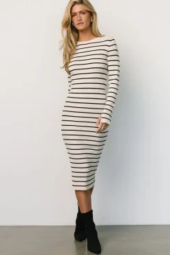 Baltic Born TOPS|sweaters|Iggy Sweater Dress | Ivory Stripe