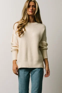 Baltic Born sweaters|Jacey Knit Sweater | Ivory