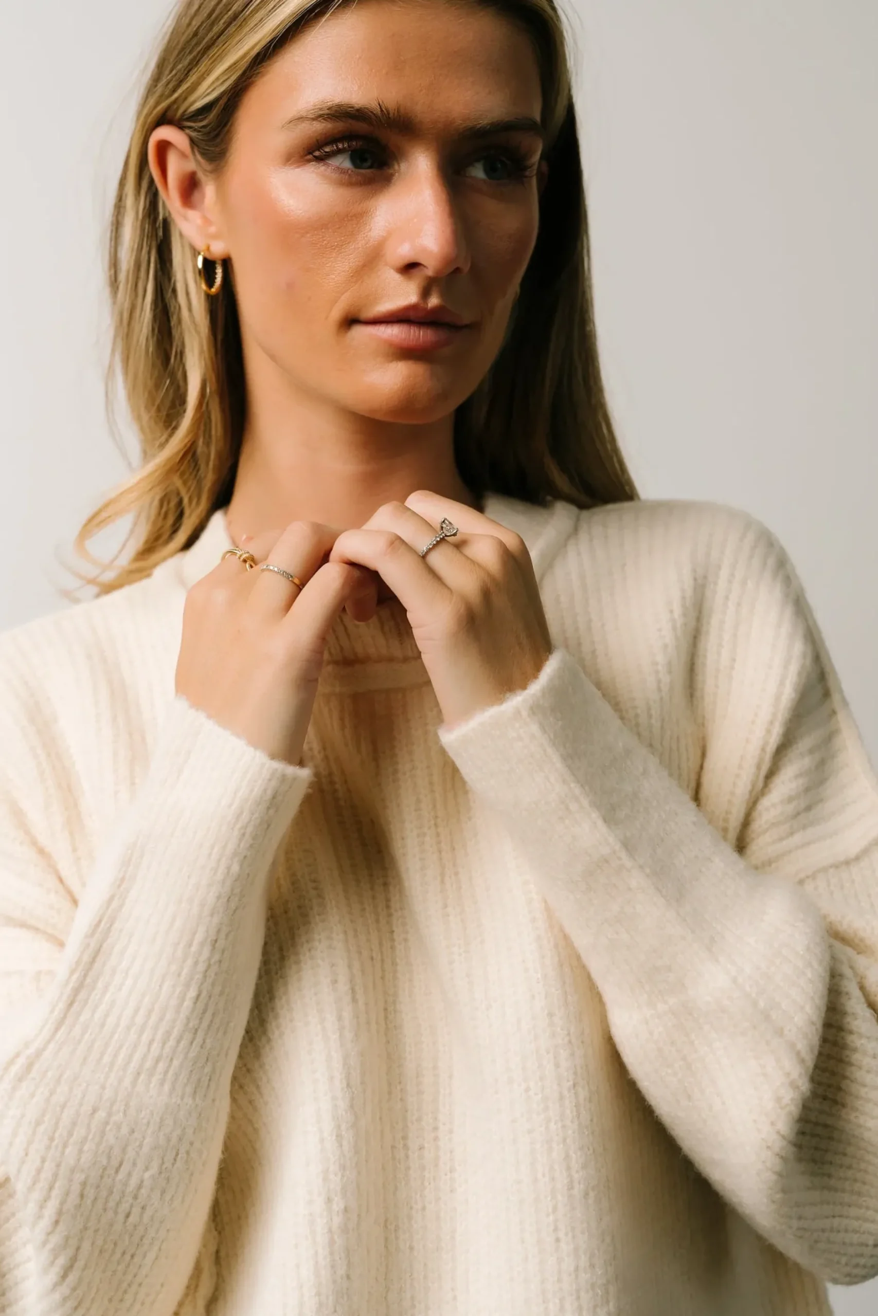Baltic Born sweaters|Jacey Knit Sweater | Ivory