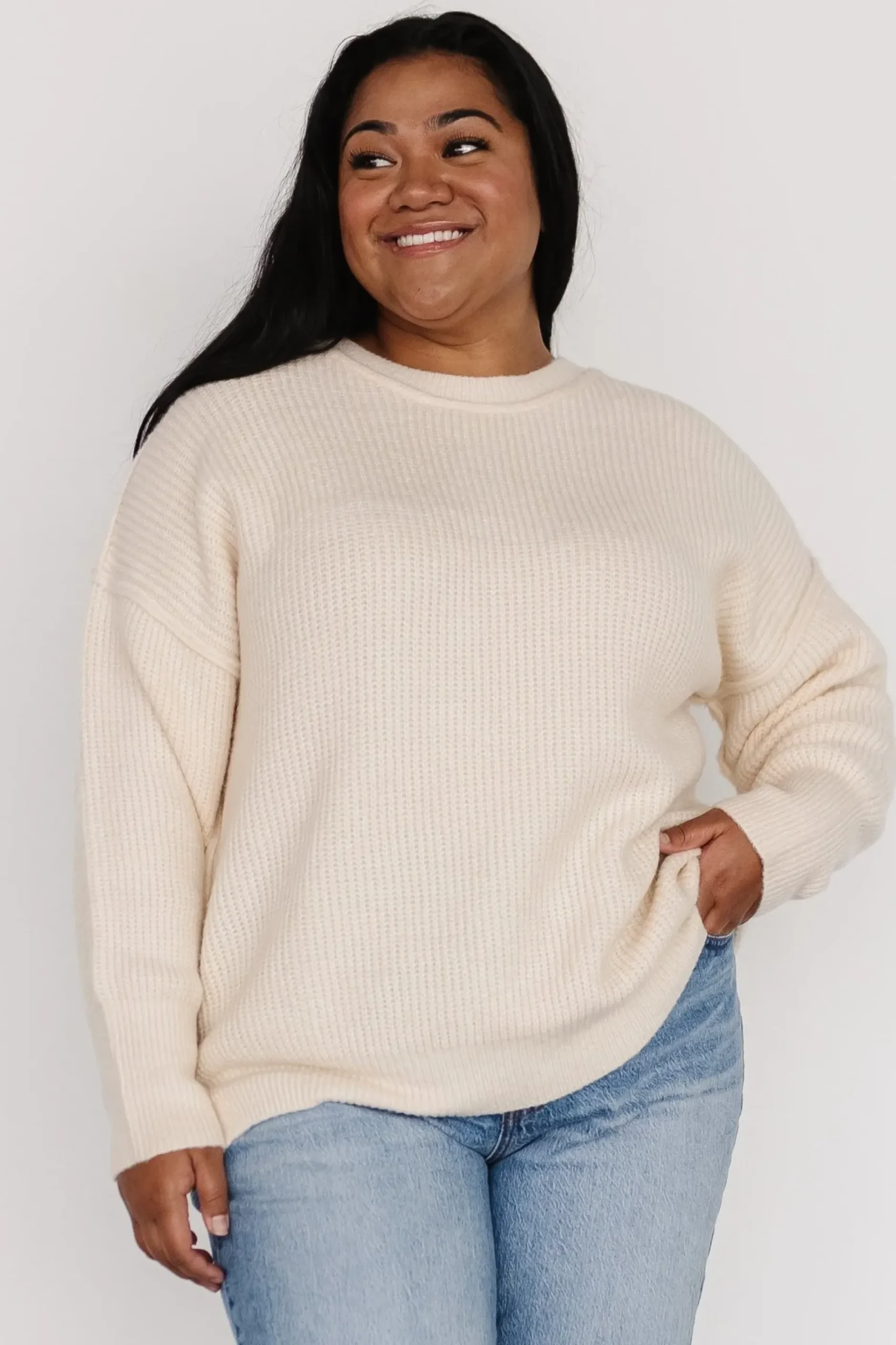 Baltic Born sweaters|Jacey Knit Sweater | Ivory
