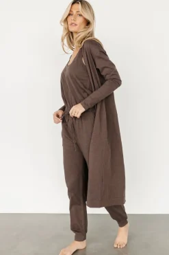Baltic Born cardigans|Janae Jumpsuit + Cardigan Set | Mocha