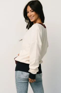 Baltic Born sweaters|cardigans|Jax Cardigan | Cream Multi