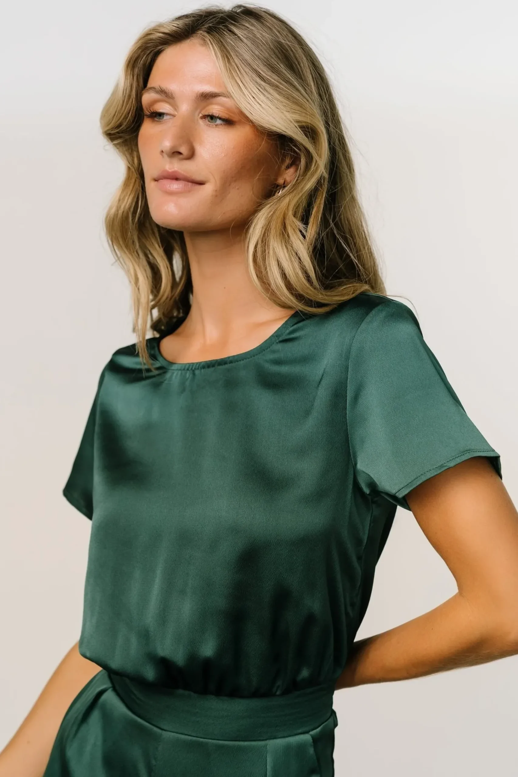 Baltic Born JUMPSUITS + ROMPERS|Jaxton Satin Jumpsuit | Hunter Green