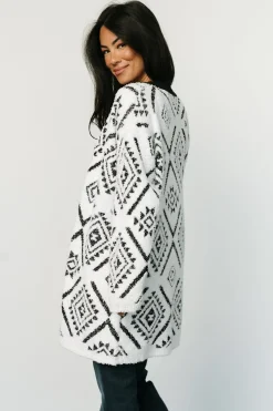 Baltic Born sweaters|Jay Oversized Cardigan | White + Black