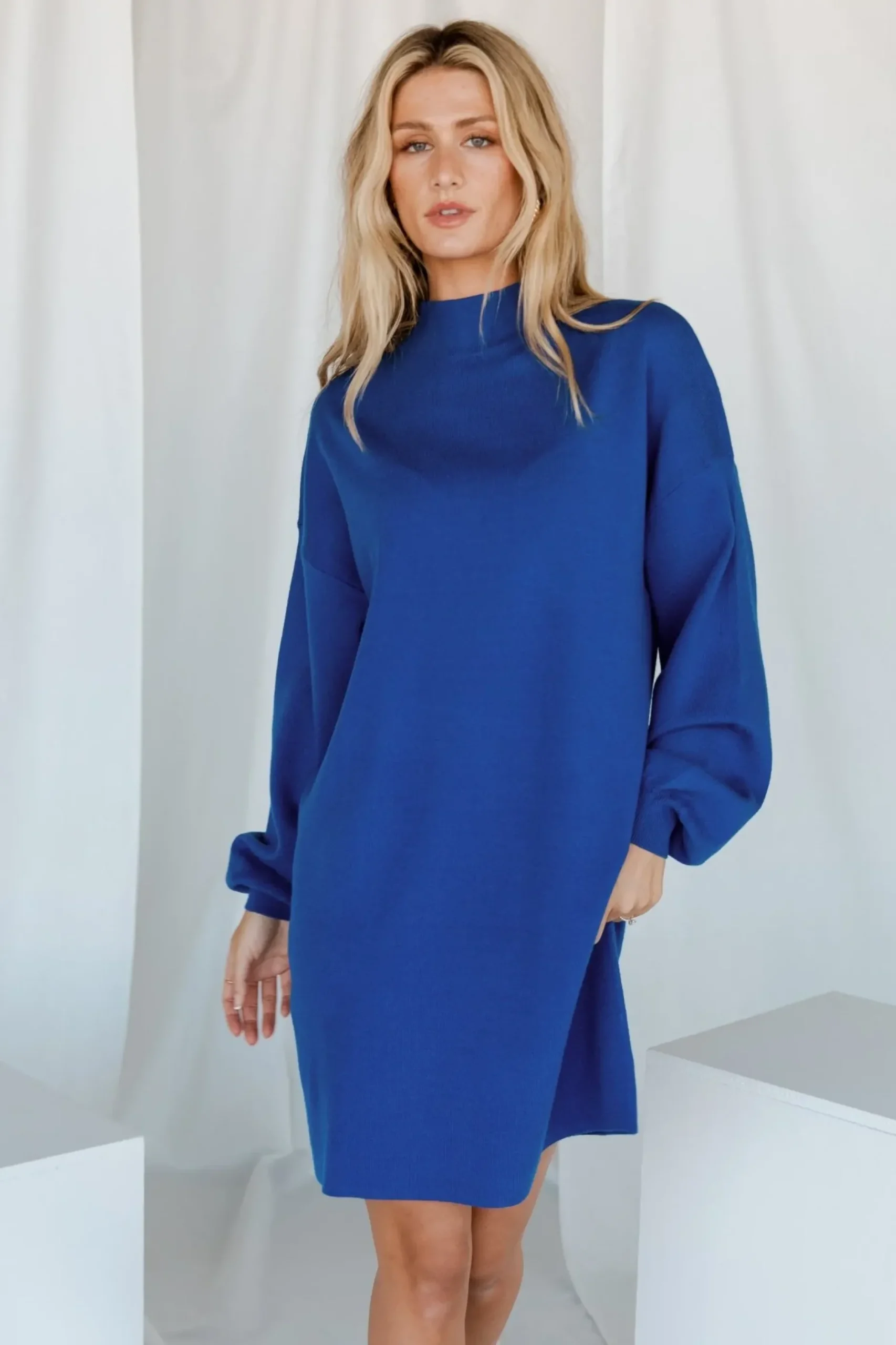 Baltic Born short dresses|TOPS|Jennings Sweater Dress | Cobalt Blue