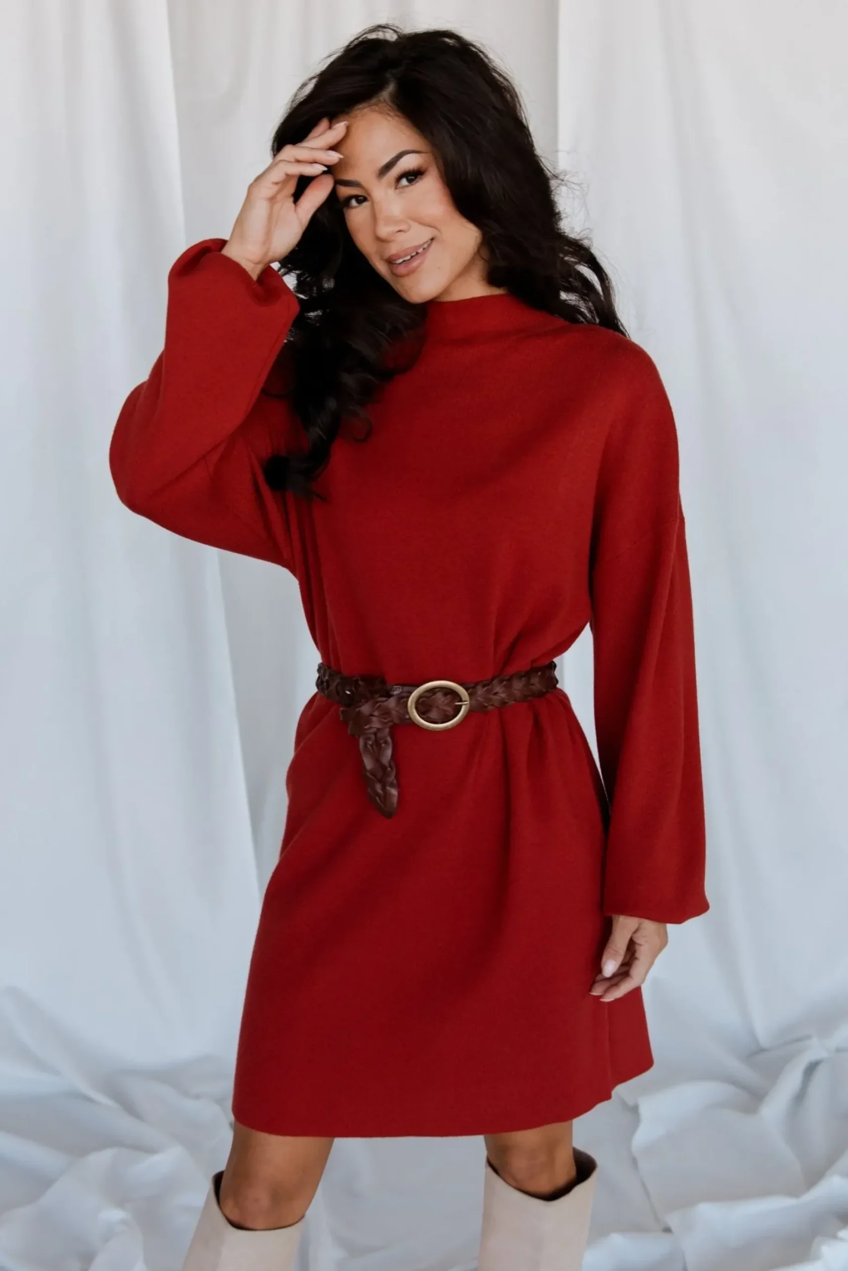 Baltic Born short dresses|TOPS|Jennings Sweater Dress | Red