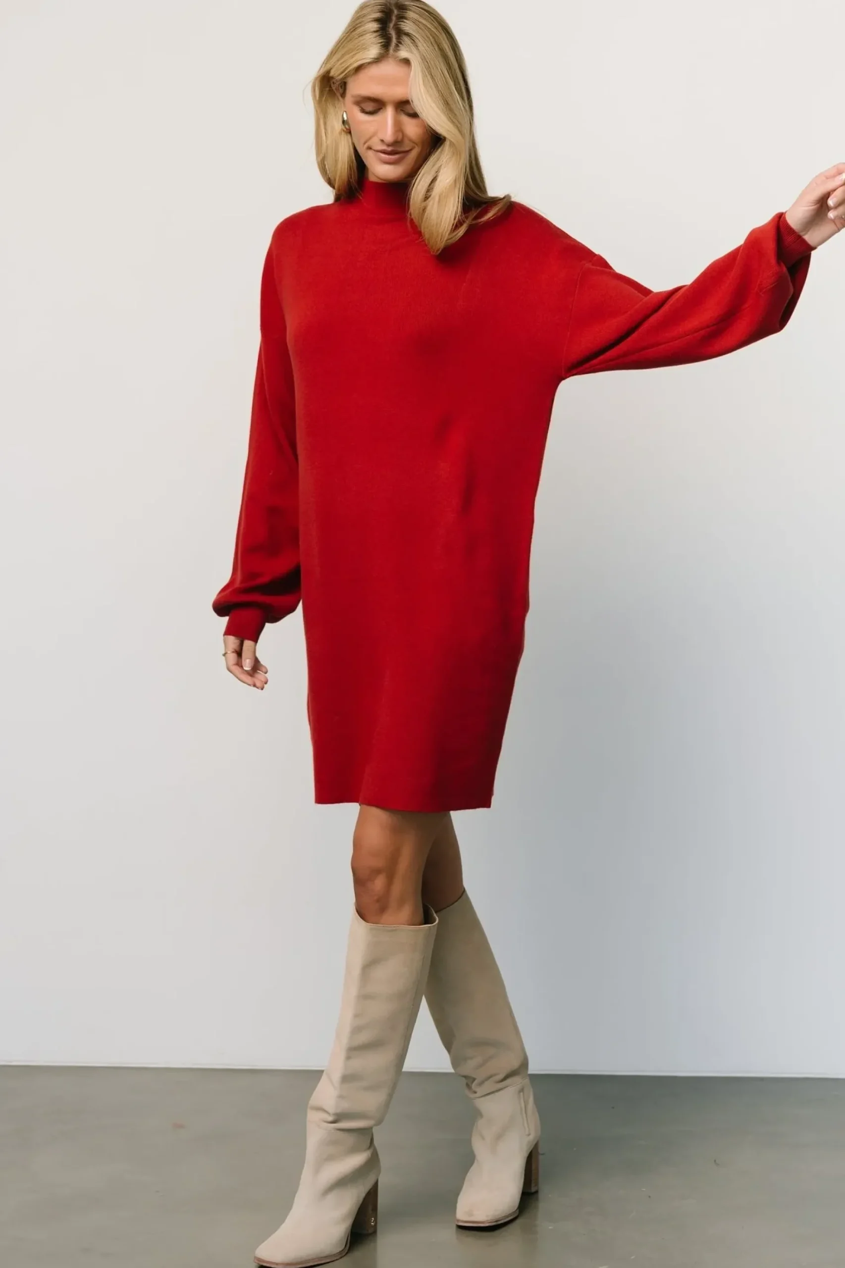 Baltic Born short dresses|TOPS|Jennings Sweater Dress | Red