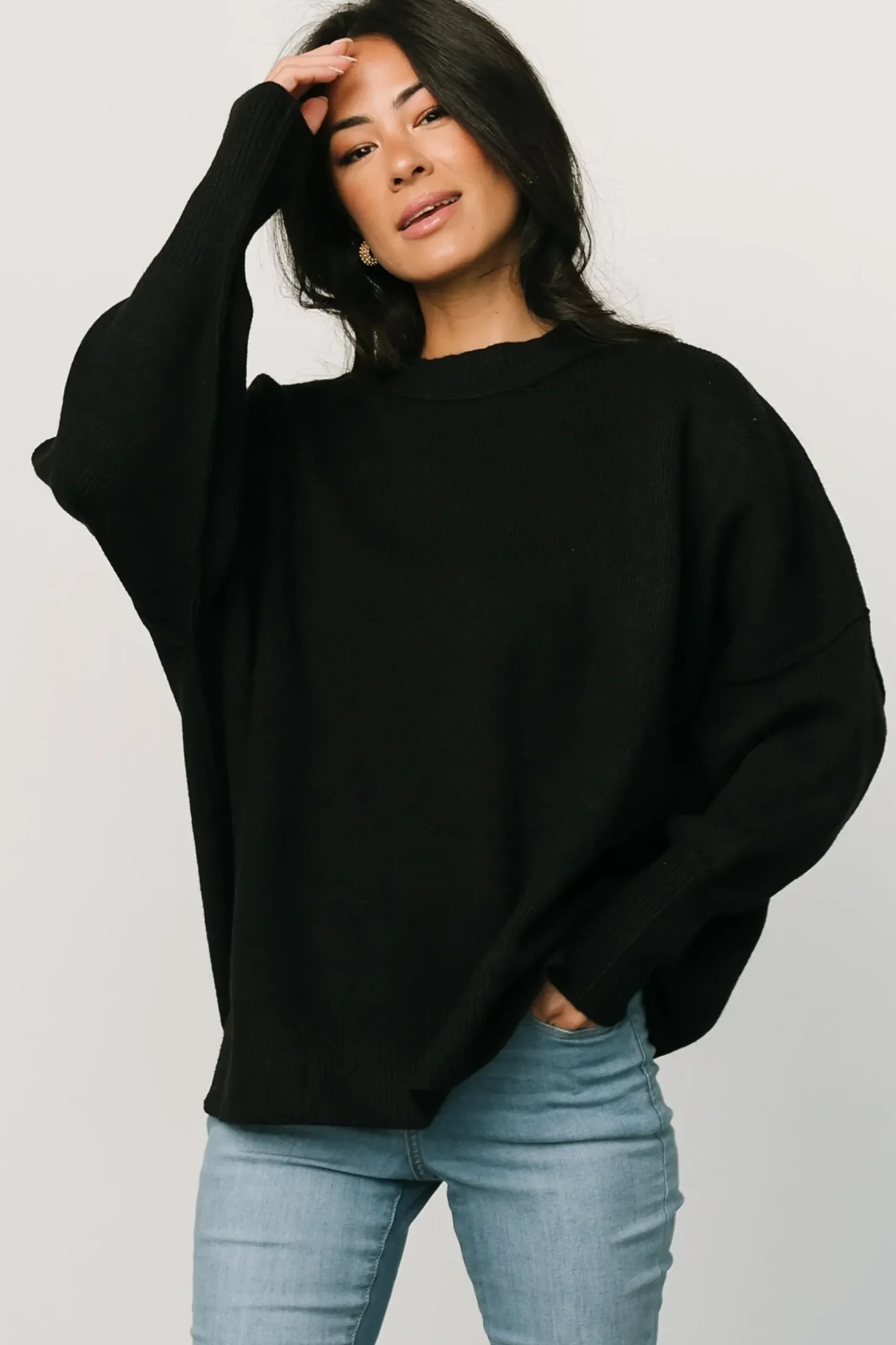 Baltic Born sweaters|WINTER ESSENTIALS|Jeremiah Knit Sweater | Black