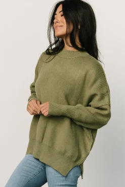 Baltic Born sweaters|WINTER ESSENTIALS|Jeremiah Knit Sweater | Olive