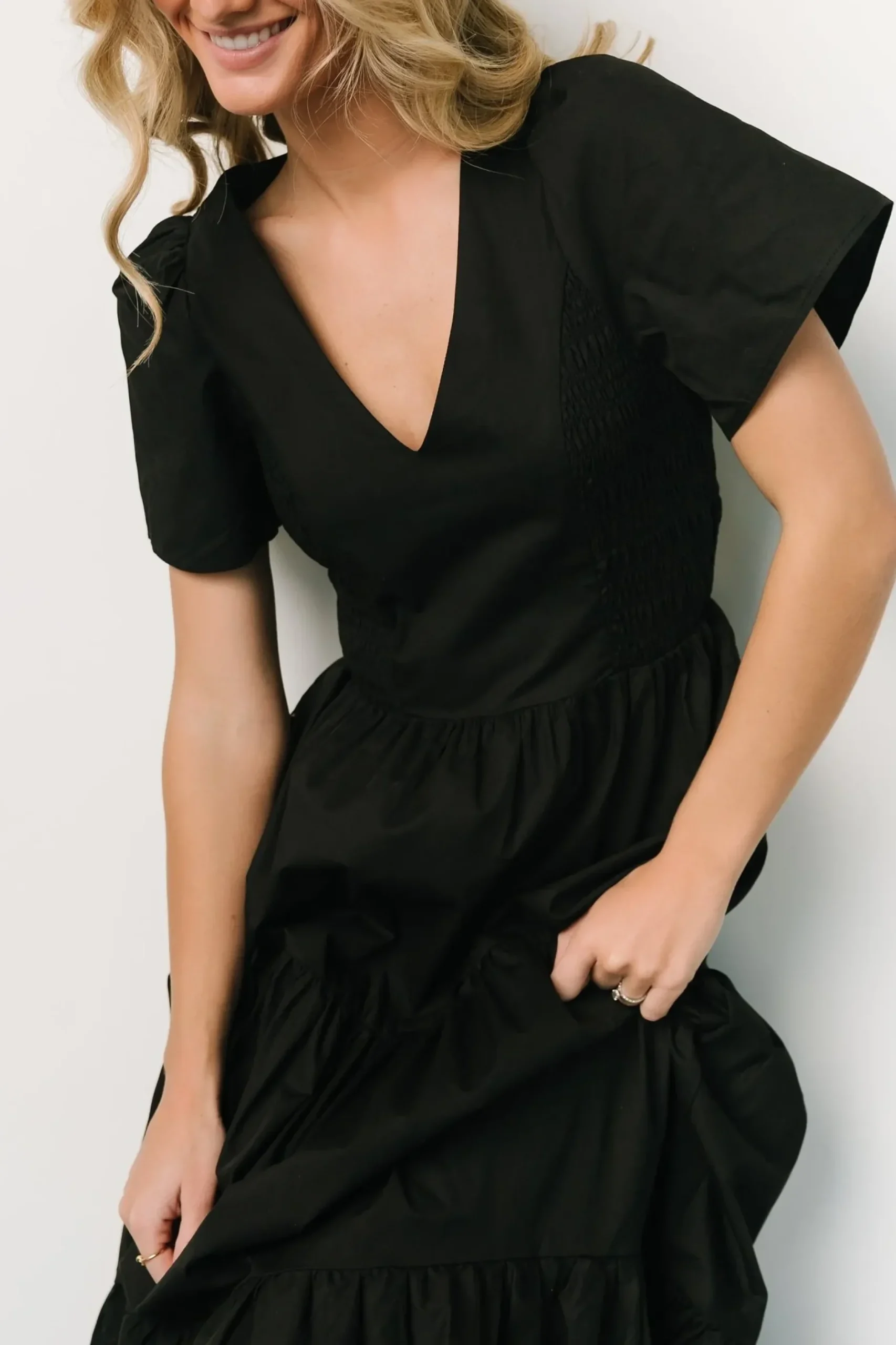 Baltic Born SALE|Johanne Poplin Dress | Black