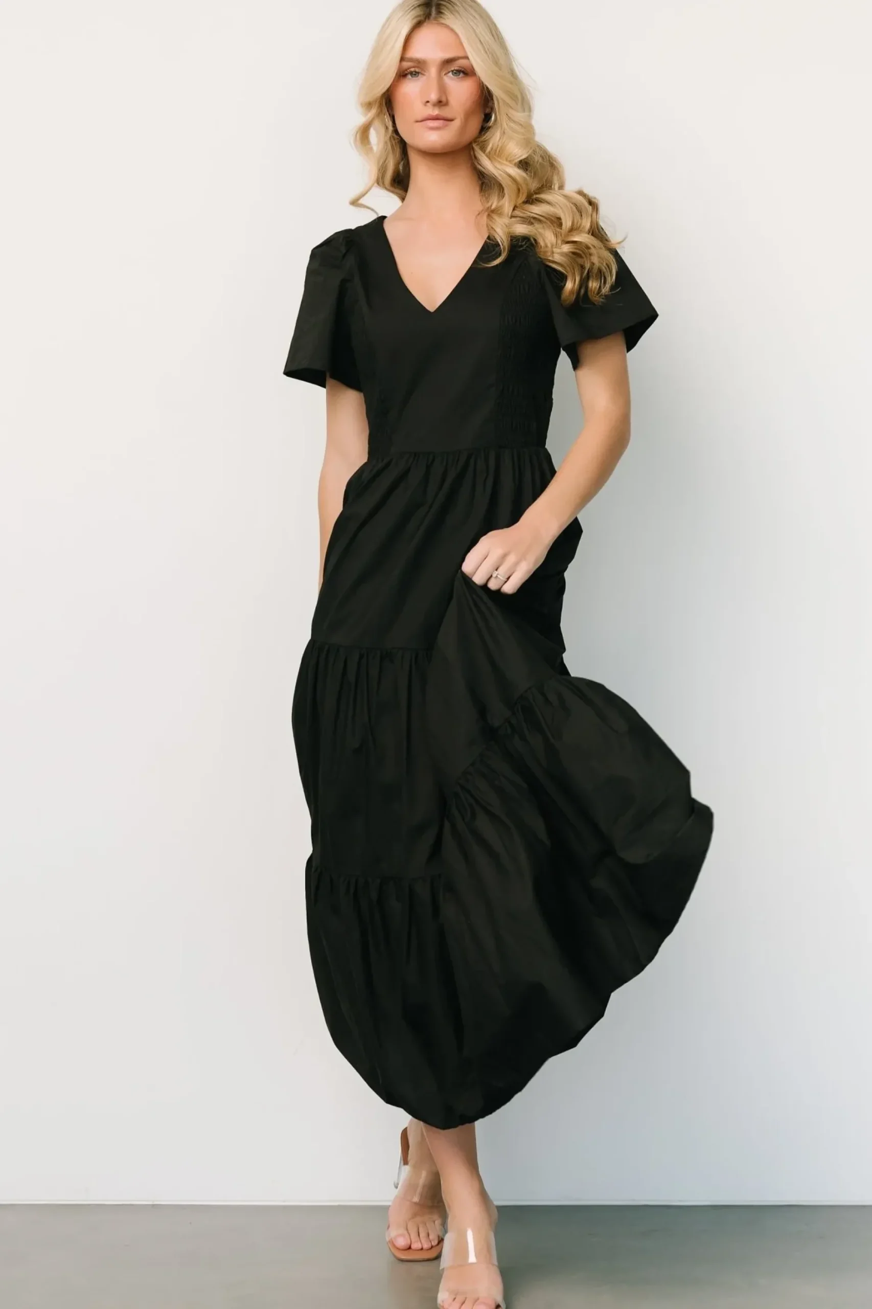 Baltic Born SALE|Johanne Poplin Dress | Black