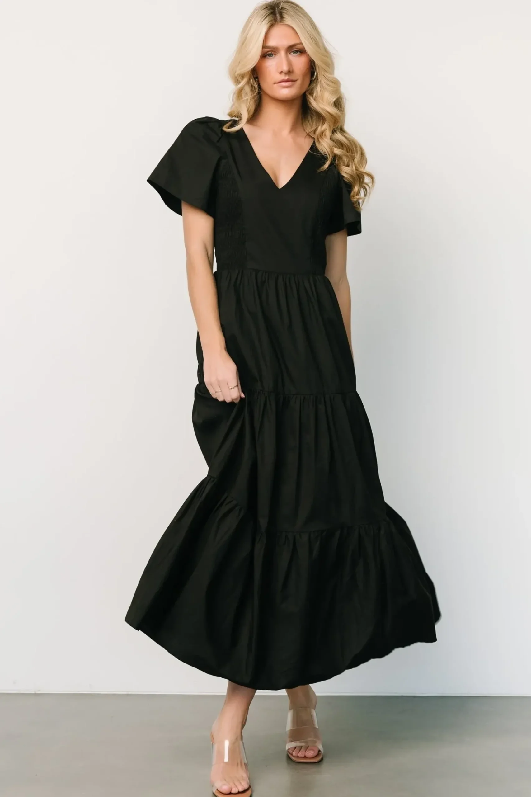 Baltic Born SALE|Johanne Poplin Dress | Black