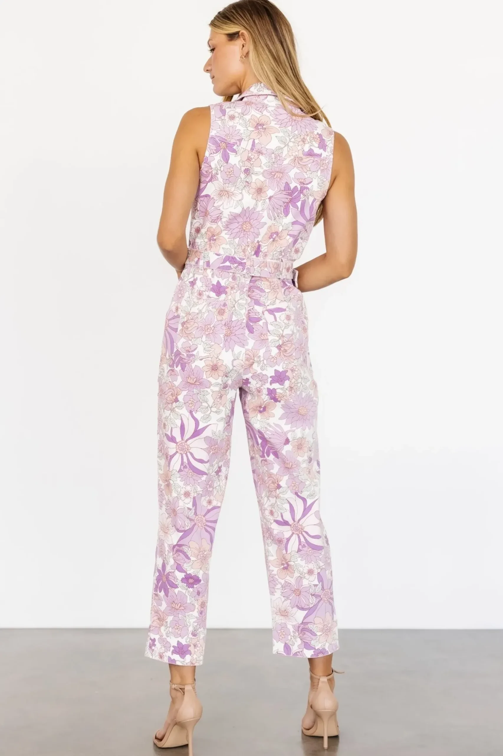 Baltic Born JUMPSUITS + ROMPERS|JoJo Sleeveless Jumpsuit | Purple Floral