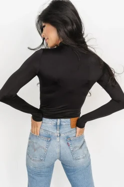 Baltic Born blouses + shirts|Juni Turtleneck | Black