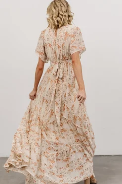 Baltic Born maxi dresses|bump friendly|Katherine Maxi Dress | Cream + Rust Floral