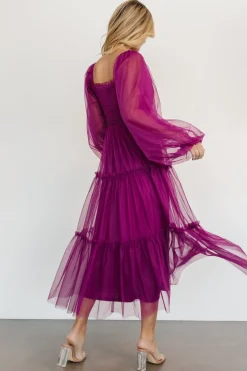 Baltic Born maxi dresses|WEDDING SUITE|Katrina Tulle Maxi Dress | Magenta