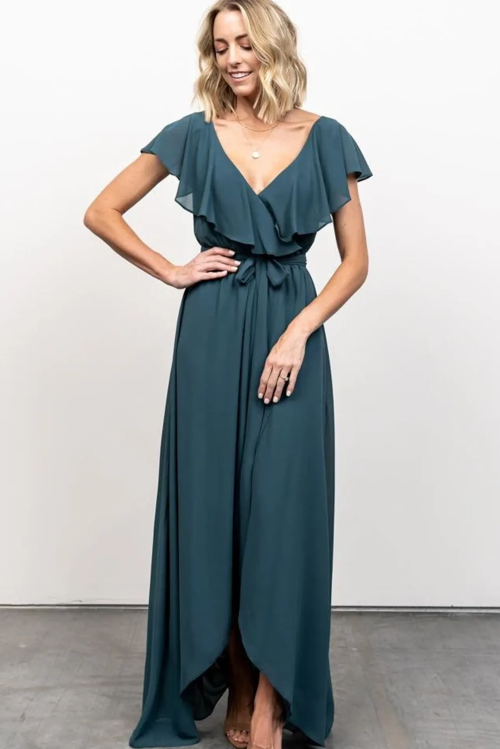 Baltic Born SALE|Katya Ruffle Maxi Dress | Dusty Topaz