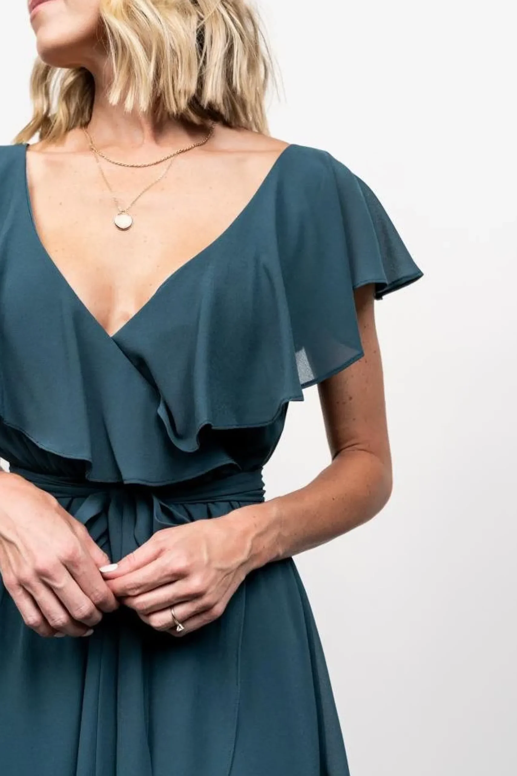 Baltic Born SALE|Katya Ruffle Maxi Dress | Dusty Topaz