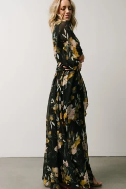 Baltic Born WEDDING SUITE|wedding guest|Kia Kimono Maxi Dress | Midnight Floral