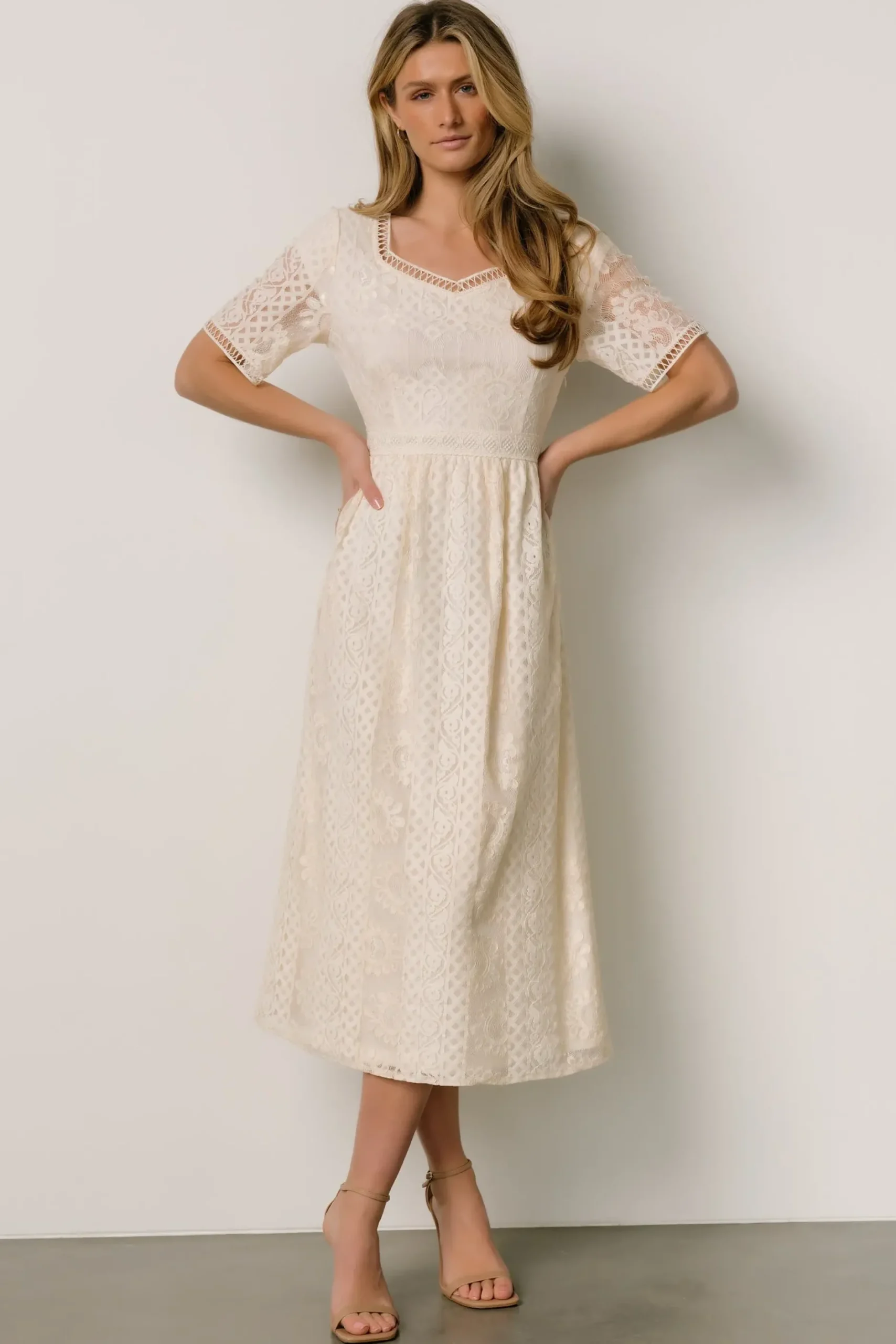 Baltic Born SALE|Kody Lace Dress | Ivory