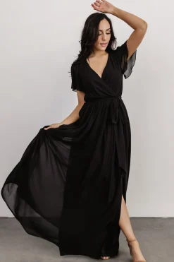 Baltic Born SALE|Kristina Maxi Dress | Black