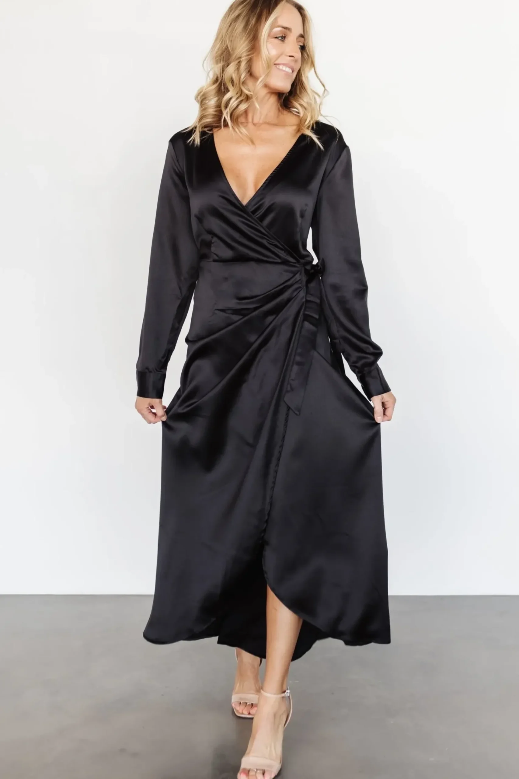 Baltic Born SALE|Lawrence Wrap Maxi Dress | Black