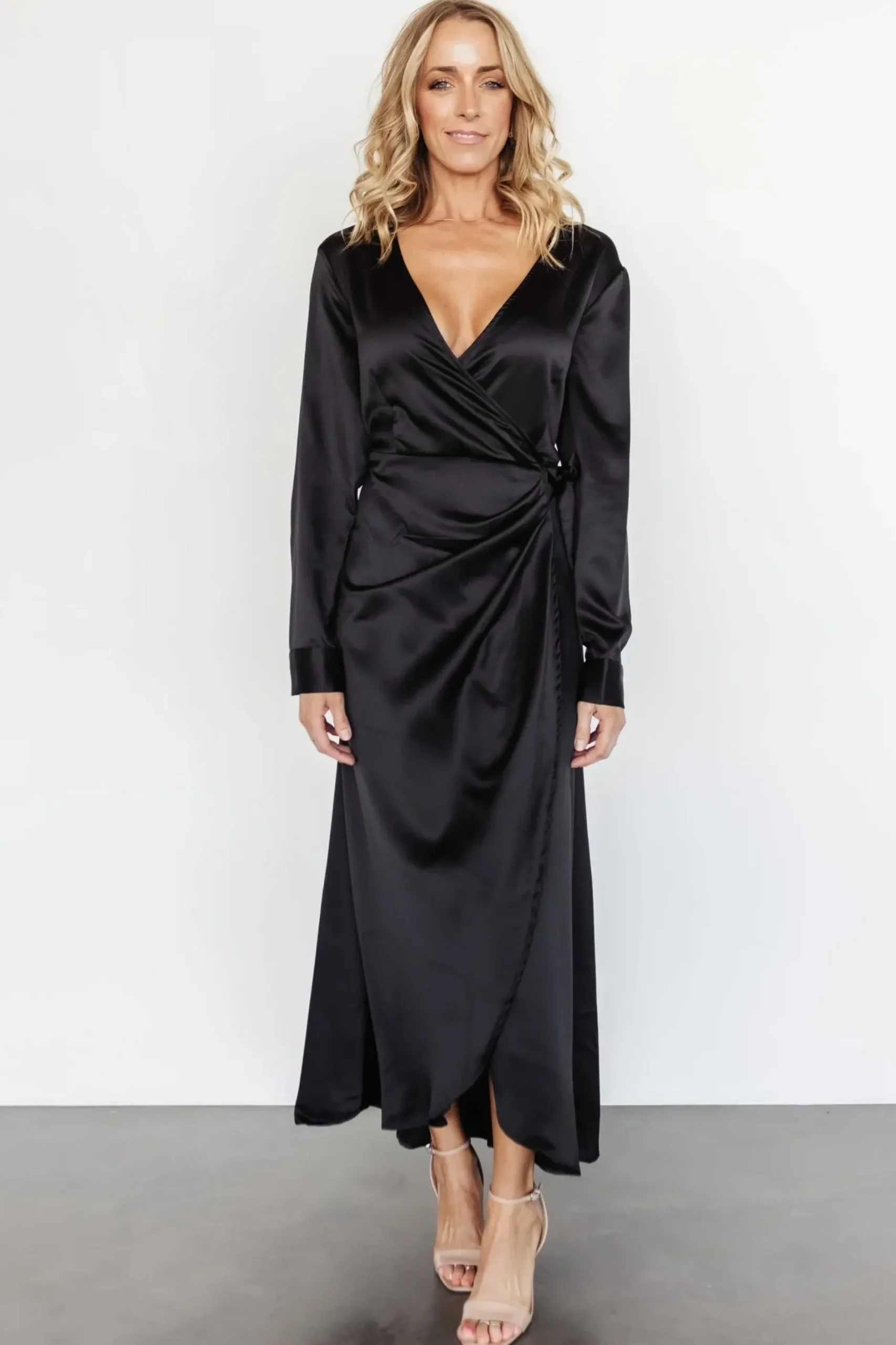 Baltic Born SALE|Lawrence Wrap Maxi Dress | Black