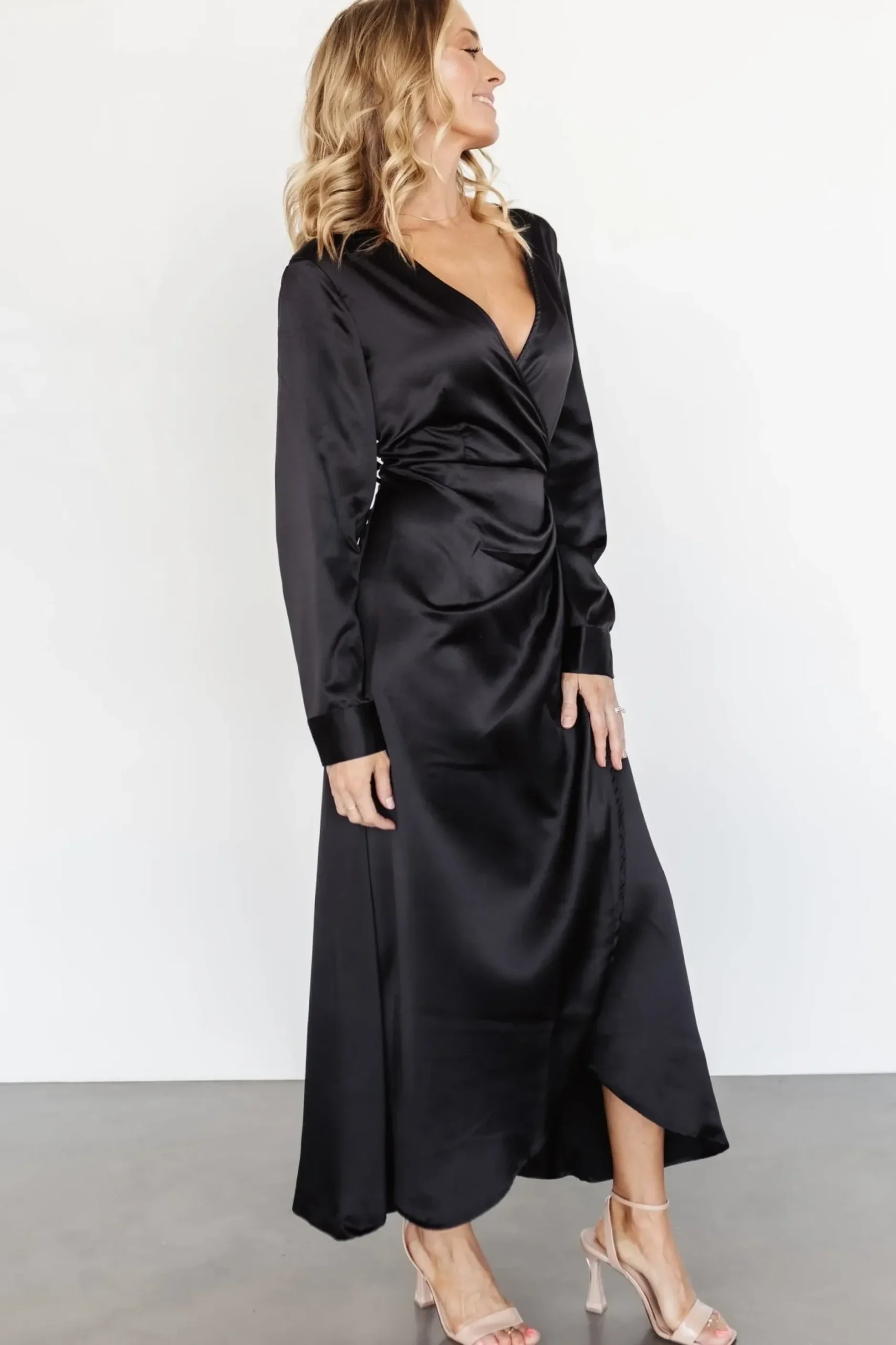 Baltic Born SALE|Lawrence Wrap Maxi Dress | Black