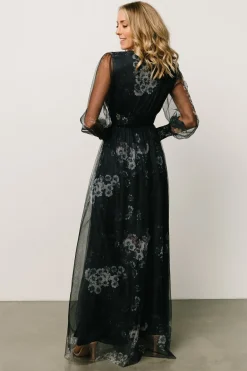 Baltic Born DRESSES|maxi dresses|Layla Tulle Maxi Dress | Navy Multi