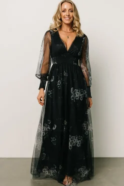 Baltic Born DRESSES|maxi dresses|Layla Tulle Maxi Dress | Navy Multi