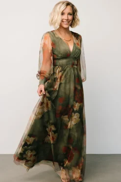 Baltic Born DRESSES|maxi dresses|Layla Tulle Maxi Dress | Olive + Rust