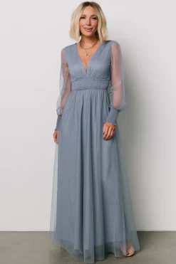 Baltic Born DRESSES|maxi dresses|Layla Tulle Maxi Dress | Whisper Blue