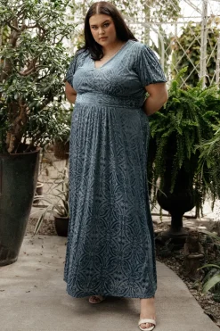 Baltic Born maxi dresses|EXTENDED SIZING|Leslie Velvet Maxi Dress | Blue