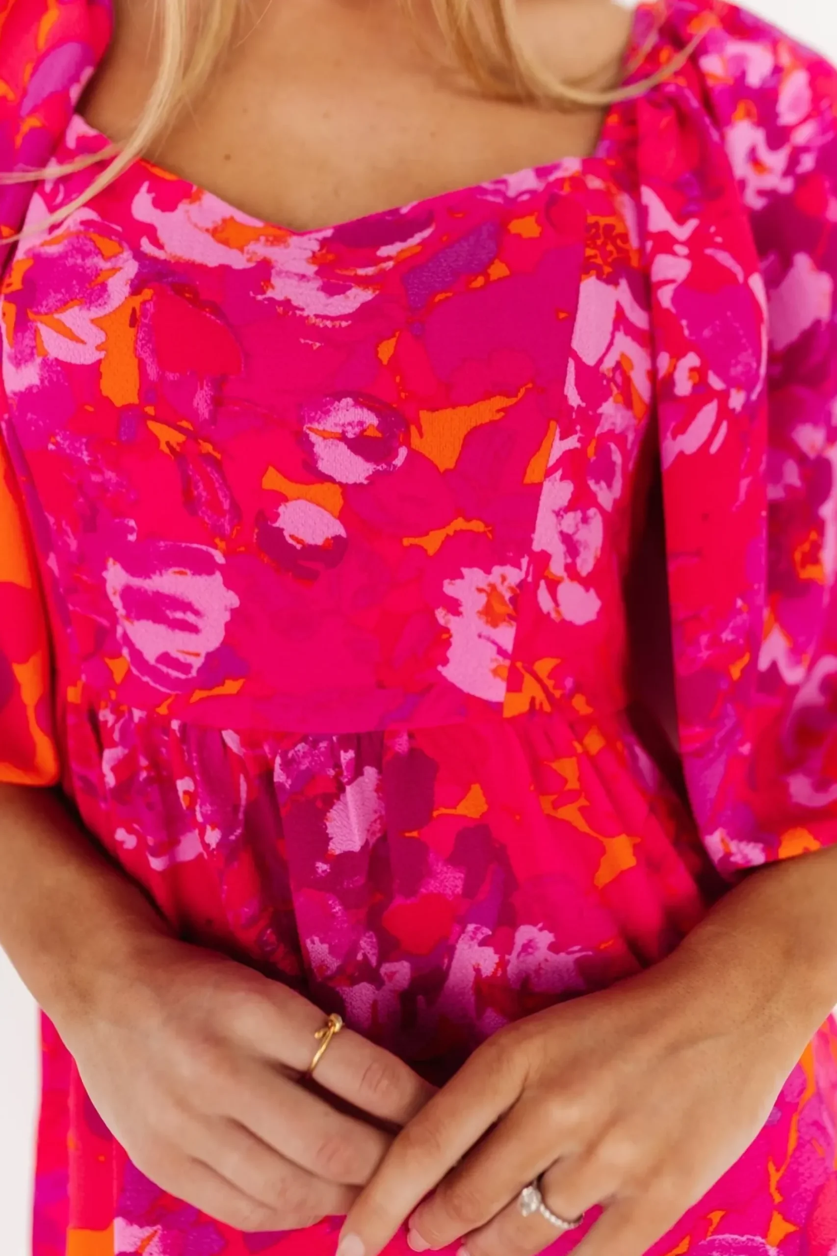 Baltic Born short dresses|Levy Sweetheart Mini Dress | Fuchsia Multi