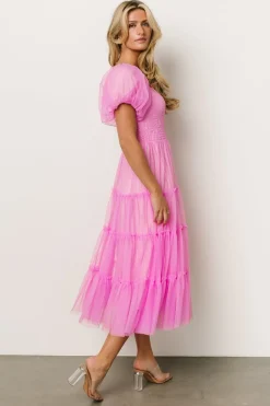 Baltic Born tulle styles|Liv Tulle Midi Dress | Pink