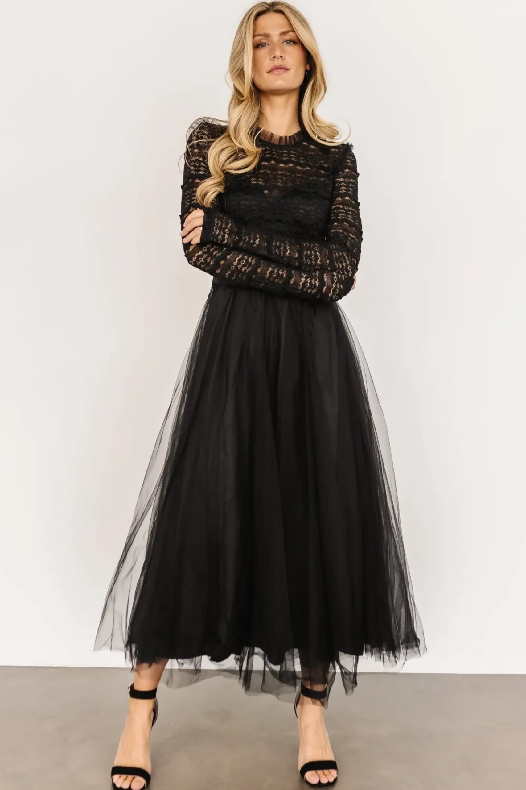 Baltic Born tulle styles|BEST SELLERS|Lonnie Tulle Dress | Black