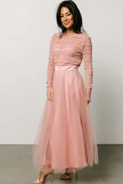 Baltic Born DRESSES|midi dresses|Lonnie Tulle Dress | Blush